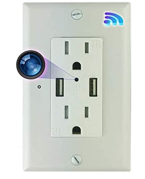 Review Bush Baby null. . Functional wall outlet hidden camera